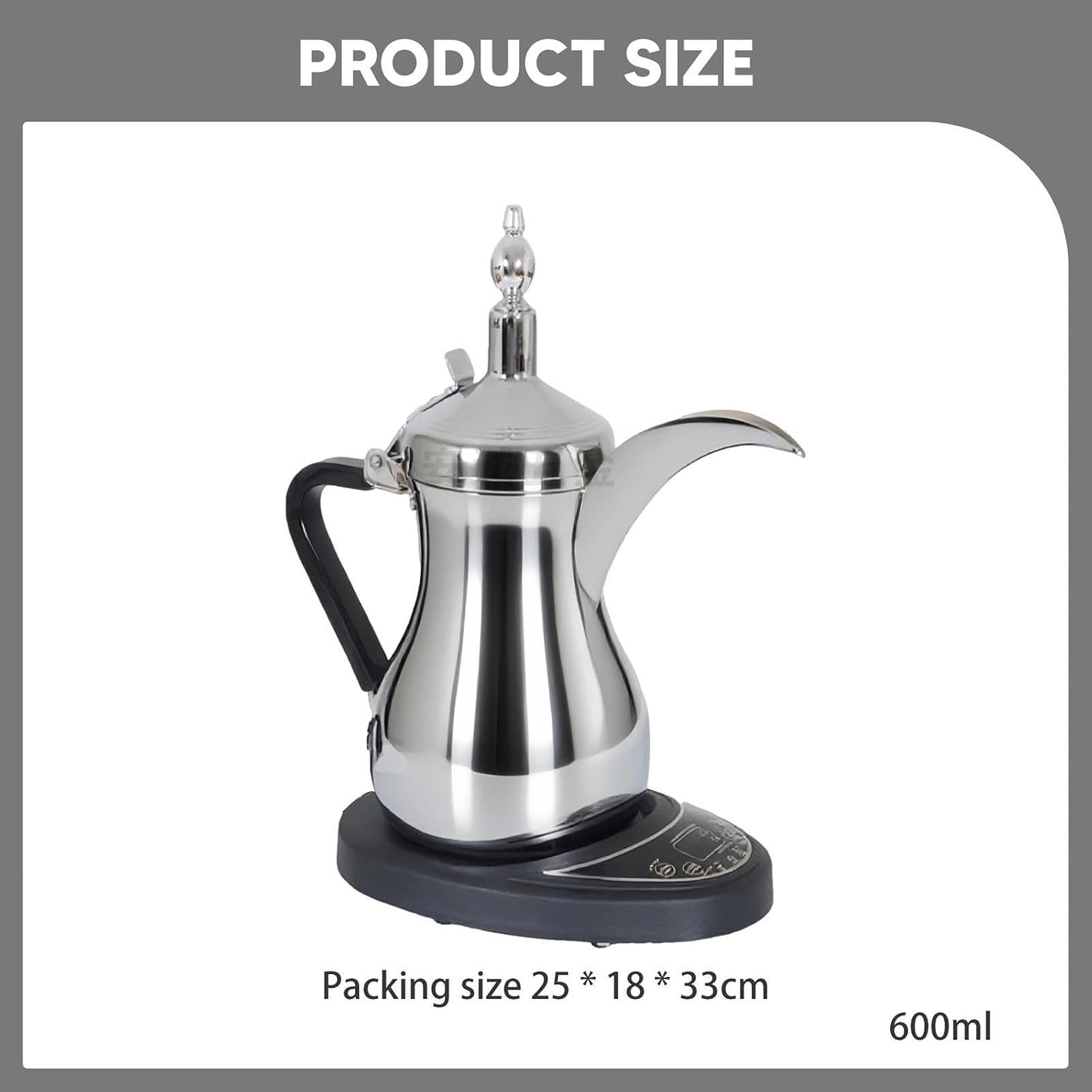 DENX DX2046 1L Coffee Pot – 800W Stainless Steel Electric Kettle