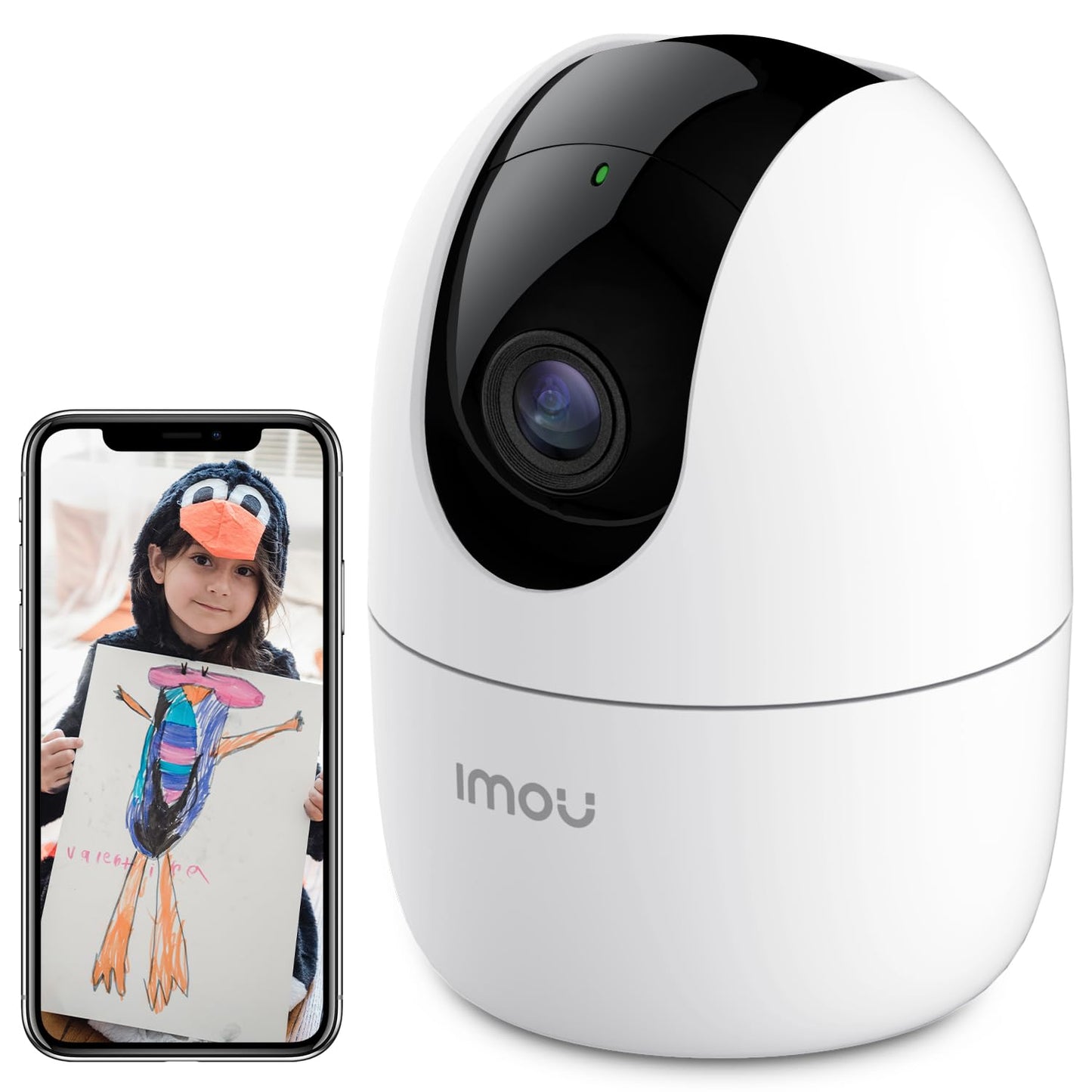 IMOU Ranger 2 Pro 3MP 2K Indoor Security Camera – 360° Pan & Tilt, AI Human Detection,