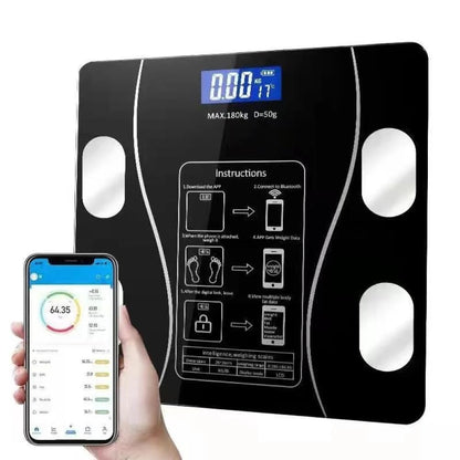 DENX DX1717 Bluetooth Smart Digital Body Weight Scale – Silver, Smart App Connectivity