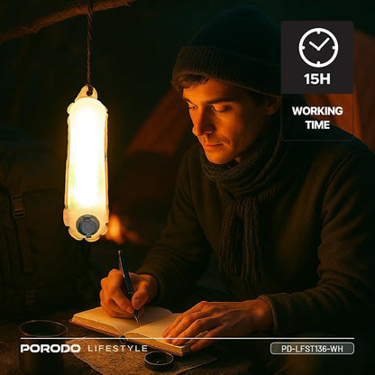 Porodo Inflatable Outdoor Magnetic Tube Light – 150 Lumens, Warm