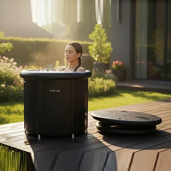 Green Lion 350L Portable Ice Bath Tub – Durable, Lightweight Cold Plunge Tub,
