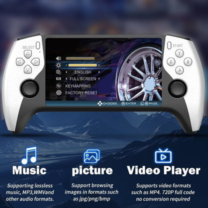 SF3500 retro handheld game console with 64GB TF card, 20,000+ classic games, IPS HD display and 3000mAh rechargeable battery.
جهاز ألعاب محمول SF3500 Retro مع بطاقة TF بسعة 64GB وأكثر من 20,000 لعبة كلاسيكية وشاشة IPS HD وبطارية قابلة لإعادة الشحن 3000mAh.
