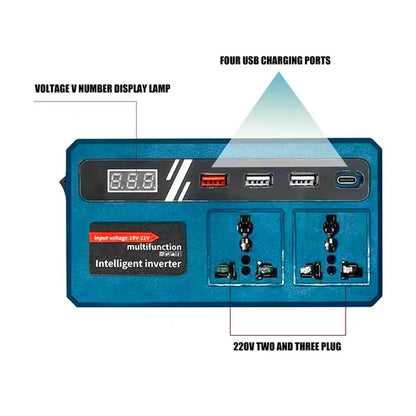 Intelligent Power Inverter 1000W – High-Efficiency Compact DC to AC Power Converter
