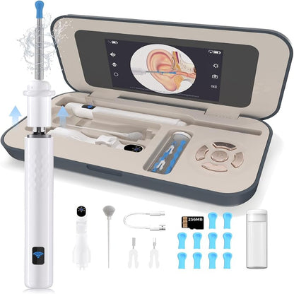 1080P HD ear wax removal tool with camera and screen, app-free digital otoscope

أداة إزالة شمع الأذن بكاميرا عالية الدقة 1080P وشاشة، منظار أذن رقمي بدون تطبيق لفحص وتنظيف الأذن بسهولة ووضوح 

