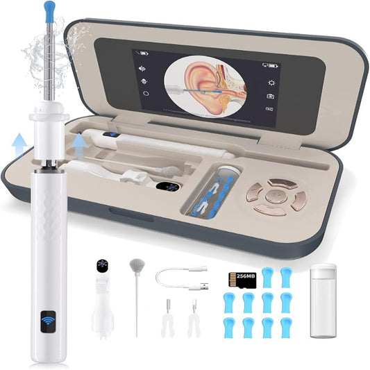 1080P HD ear wax removal tool with camera and screen, app-free digital otoscope

أداة إزالة شمع الأذن بكاميرا عالية الدقة 1080P وشاشة، منظار أذن رقمي بدون تطبيق لفحص وتنظيف الأذن بسهولة ووضوح 

