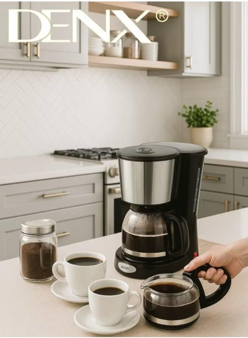DENX Coffee Maker DX3415 – 1.5L 900W Electric Coffee Machine
