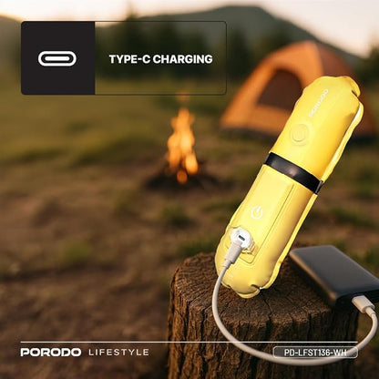 Porodo Inflatable Outdoor Magnetic Tube Light – 150 Lumens, Warm