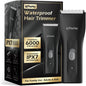 ENSSU waterproof cordless body hair trimmer with 6000 RPM motor, BLADELOCK ceramic blades, USB-C rechargeable 500mAh battery and guide combs.
ماكينة تشذيب شعر الجسم ENSSU لاسلكية ومقاومة للماء بمحرك 6000 دورة/دقيقة، شفرات سيراميك BLADELOCK، بطارية 500 مللي أمبير قابلة للشحن عبر USB-C وأمشاط توجيه.
