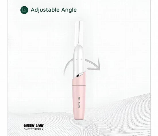 Green Lion Eyebrow Hair Trimmer – Rechargeable Precision Trimmer, Compact