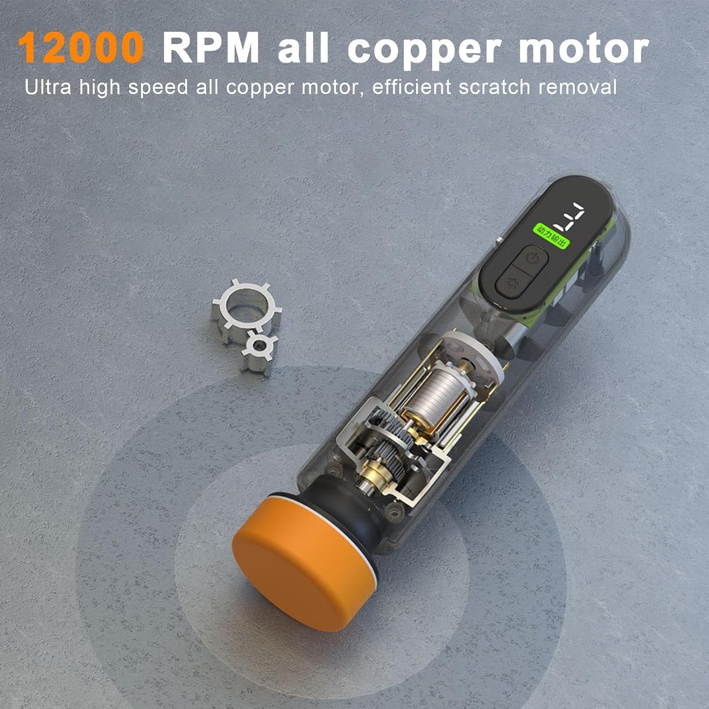 Cordless Car Polisher & Waxer – High-Speed Rechargeable Polishing Machine