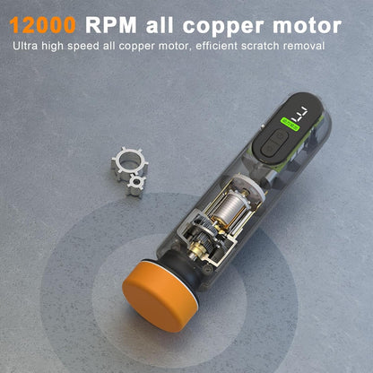 Cordless Car Polisher & Waxer – High-Speed Rechargeable Polishing Machine