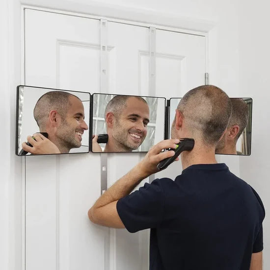 LED Trifold Cosmetic Mirror – 360° AdjustableLED Trifold Cosmetic Mirror