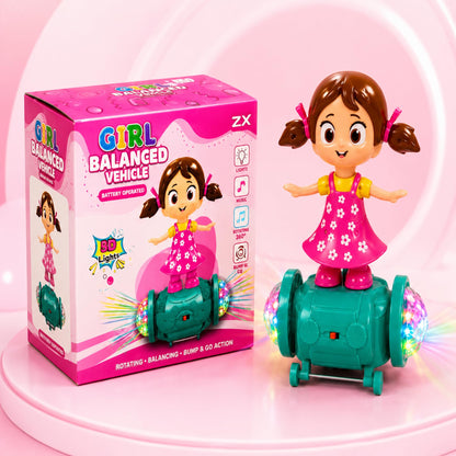 Dancing Girl Toy with Lights & Music for Kids | 360° Rotating Musical Dancing Doll