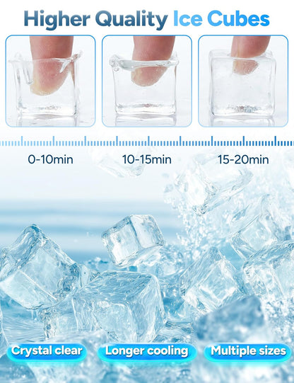 ArcticFlow Smart Ice Maker – Fast Portable Ice Machine