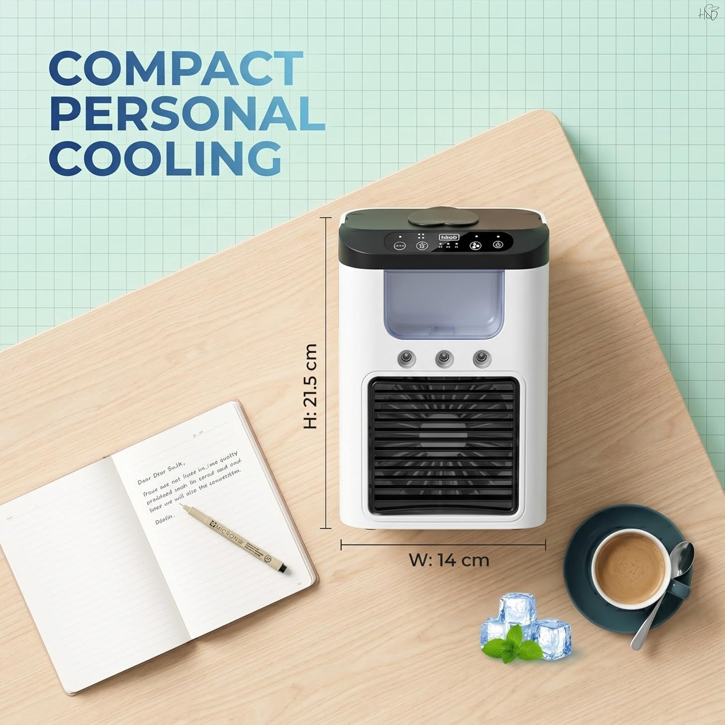 Drumstone Portable Air Cooler Fan Mini Air Conditioner –3-Speed