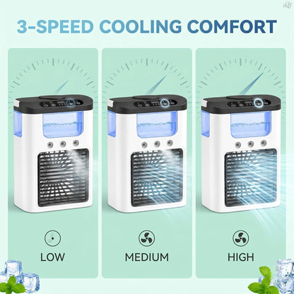 Drumstone Portable Air Cooler Fan Mini Air Conditioner –3-Speed