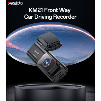 Yesido KM21 1K Front Car Dash Camera – 145° Wide Angle, 1080P Full HD Driving Recorder