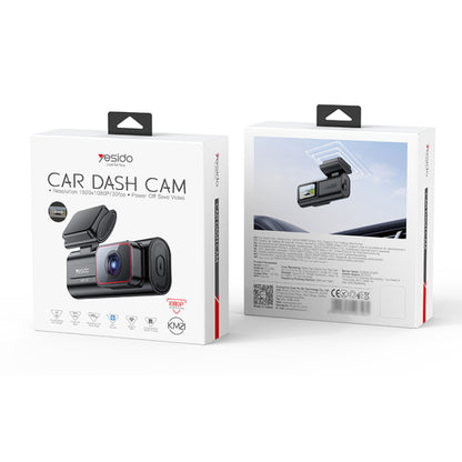 Yesido KM21 front car dash camera with 1K Full HD 1080P recording, 145° wide-angle lens, 1.47-inch IPS display and included 32GB TF card.
كاميرا السيارة الأمامية Yesido KM21 بدقة 1K Full HD 1080P، زاوية تصوير واسعة 145 درجة، شاشة IPS بحجم 1.47 بوصة وبطاقة TF بسعة 32GB.