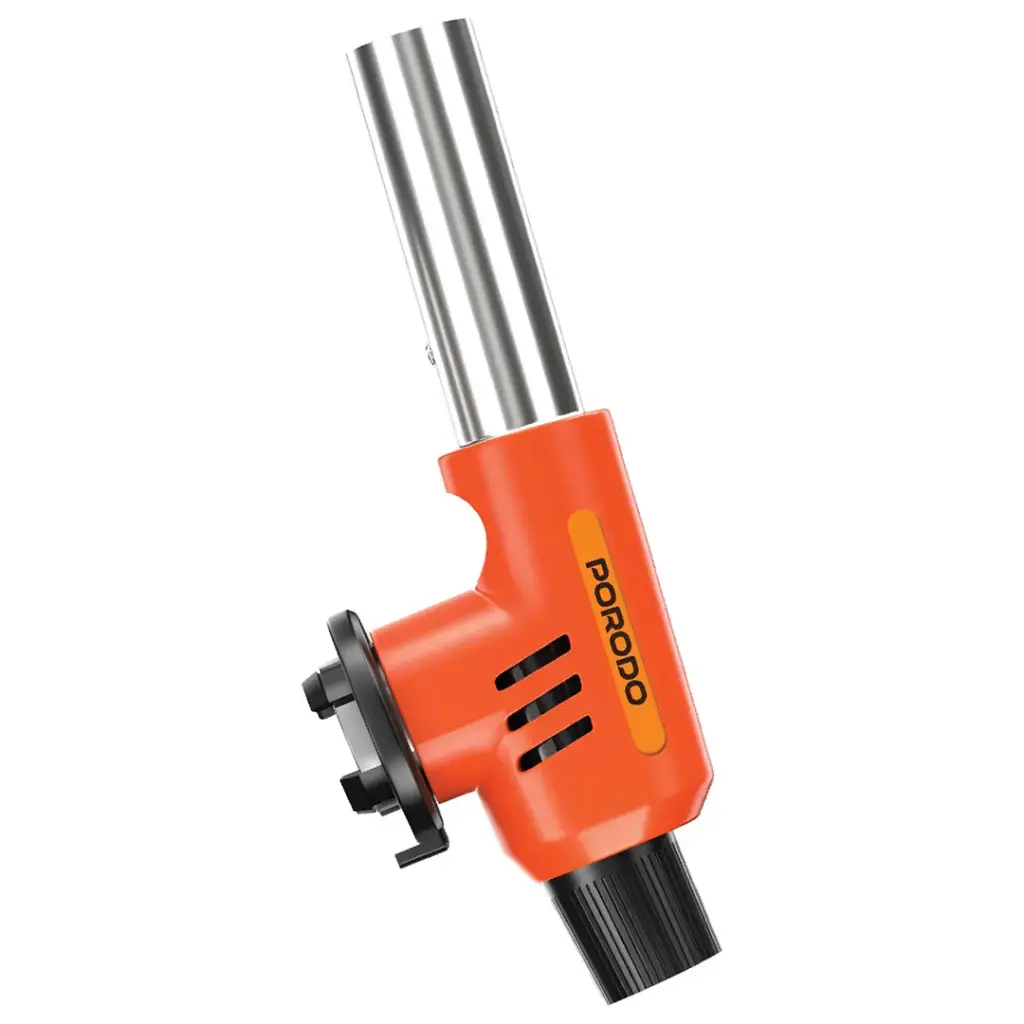 Porodo Flame Master Butane Gas Lighter – Refillable Windproof Torch Lighter