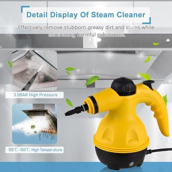 Denx 1200W Handheld Steam Cleaner – 350ml High-Pressure Steam- 1200W of power