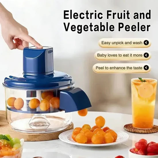 Automatic Electric Peeler Kitchen Gadget - Fast, Efficient, Blue