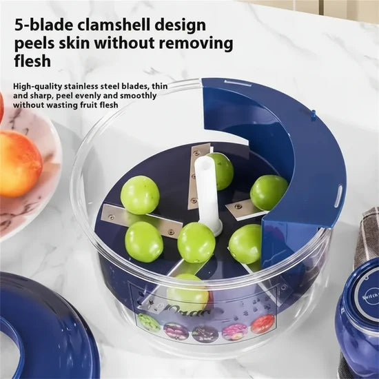 Automatic Electric Peeler Kitchen Gadget - Fast, Efficient, Blue