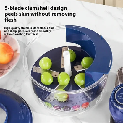 Automatic Electric Peeler Kitchen Gadget - Fast, Efficient, Blue