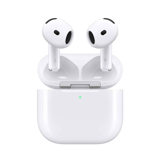Apple AirPods 4 Wireless Earbuds with H2 Chip, Spatial Audio, USB-C Charging Case and Open-Ear Design
سماعات Apple AirPods 4 اللاسلكية بشريحة H2 وصوت مكاني وعلبة شحن USB-C وتصميم مفتوح ومريح