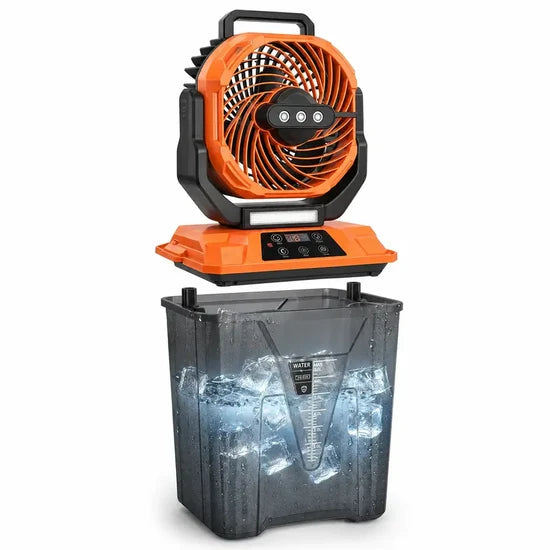 Rechargeable Camping Mist Fan T30 – 7L Water Tank, Portable Cooling Fan