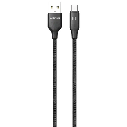 Green Lion USB-A to USB-C TPE Cable – High-Speed Charging & Data Transfer Cable for Smartphones, Tablets, Power Banks