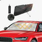 Green Lion car windshield umbrella sunshade in black for heat and sunlight protection
مظلة Green Lion سوداء لحماية زجاج السيارة الأمامي من أشعة الشمس والحرارة