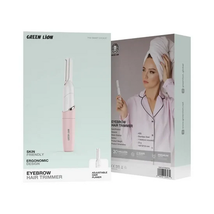 Green Lion pink rechargeable eyebrow hair trimmer with compact ergonomic design
ماكينة تشذيب شعر الحواجب Green Lion باللون الوردي قابلة لإعادة الشحن بتصميم مدمج ومريح