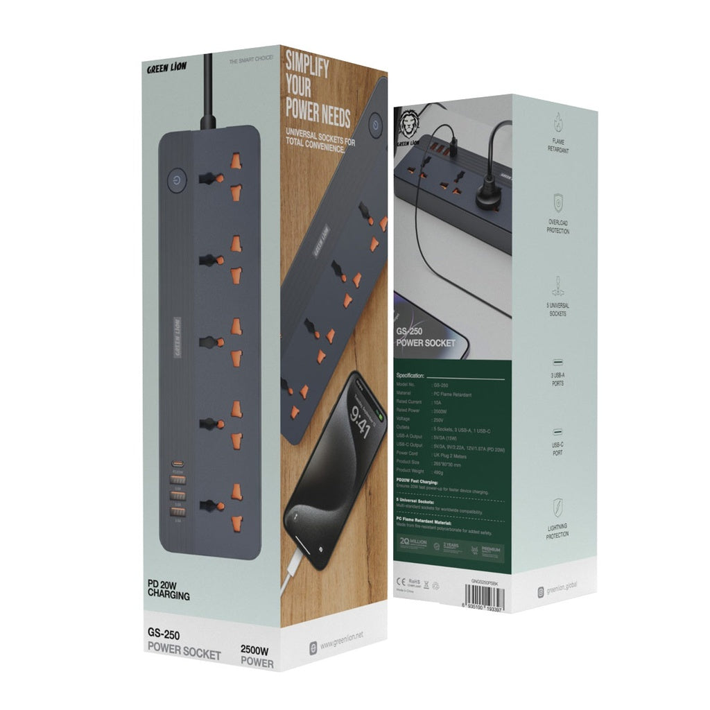 Green Lion GS-250 Power Socket 2500W – High-Power