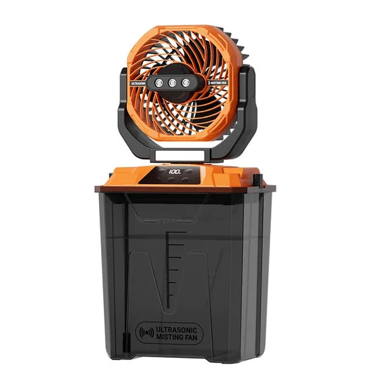 Rechargeable Camping Mist Fan T30 – 7L Water Tank, Portable Cooling Fan