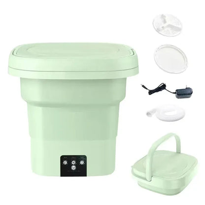Portable Mini Washing Machine 3 Modes Compact Travel Laundry Gadget
غسالة ملابس صغيرة محمولة 3 أوضاع للغسيل وجهاز غسيل مدمج للسفر