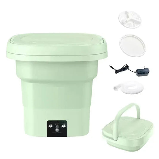 Portable Mini Washing Machine 3 Modes Compact Travel Laundry Gadget
غسالة ملابس صغيرة محمولة 3 أوضاع للغسيل وجهاز غسيل مدمج للسفر