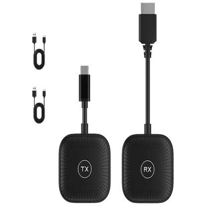 COTECi USB-C to HDMI wireless transmitter and receiver kit for HD screen mirroring on TVs, monitors, and projectors
طقم COTECi لاسلكي من USB-C إلى HDMI لنقل وعكس الشاشة بدقة HD على أجهزة التلفزيون والشاشات وأجهزة العرض