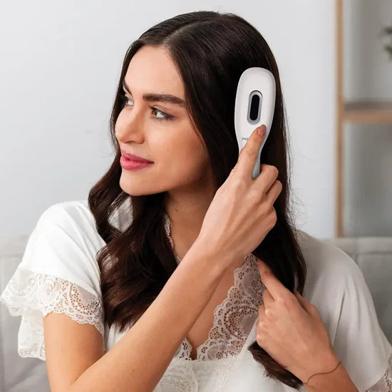 Porodo Light Therapy Scalp Massager with Oil Container – LED Scalp Massage