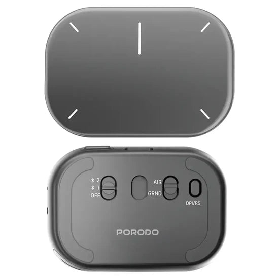 Porodo Vireo Air Mouse with Touchpad – Bluetooth Wireless, Adjustable DPI & Motion Control, Black
