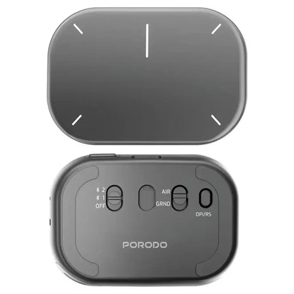 Porodo Vireo Air Mouse with Touchpad – Bluetooth Wireless, Adjustable DPI & Motion Control, Black