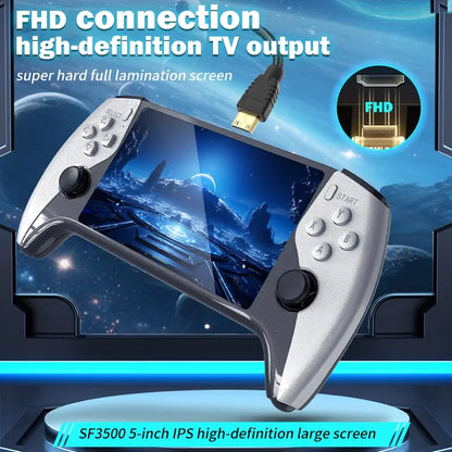 SF3500 Retro Handheld Video Game Console – 5.0-Inch IPS Screen