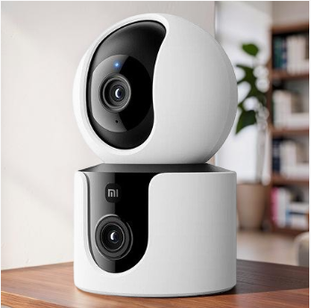 Xiaomi Mi C300 Dual Smart Camera with dual 3MP lenses, 360° pan and tilt, full-color night vision, AI human detection, Wi-Fi 6 and two-way audio
كاميرا Xiaomi Mi C300 الذكية المزدوجة بدقة 3MP، دوران 360 درجة، رؤية ليلية ملونة، اكتشاف الأشخاص بالذكاء الاصطناعي، Wi-Fi 6 وصوت ثنائي الاتجاه