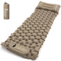 Portable Inflatable Sleeping Mat with Pillow – Lightweight Foldable Camping Mattress