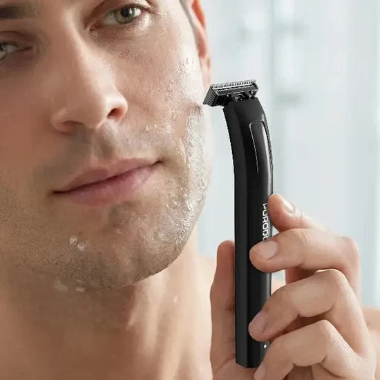 Porodo Groomax Rechargeable Trimmer for Men – Corded & Cordless Beard, Hair & Body Grooming