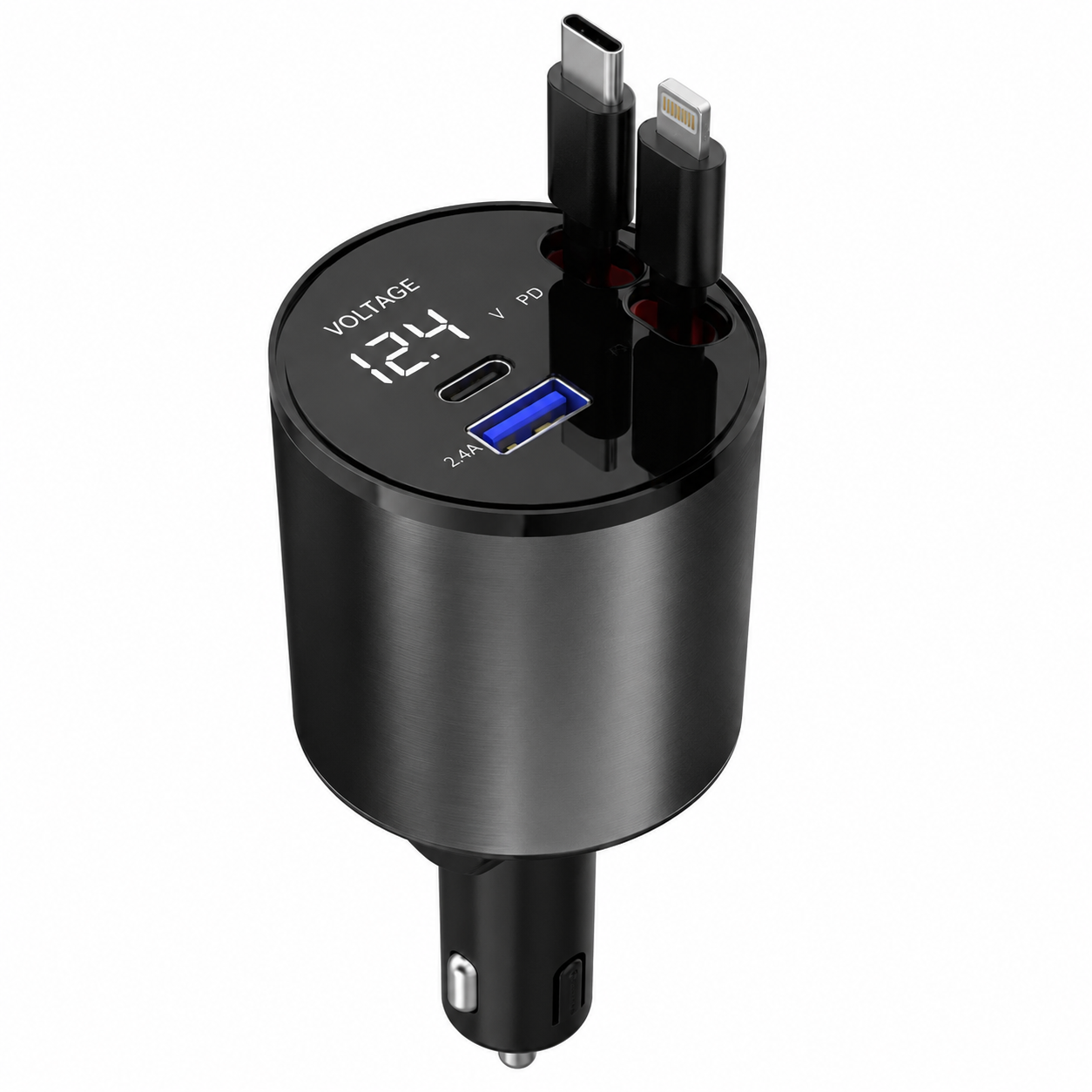 Green Lion 4-in-1 Car Charger with Multiple Charging Ports for Smartphones Tablets GPS and USB Devices
شاحن سيارة Green Lion 4 في 1 بمنافذ شحن متعددة للهواتف والأجهزة اللوحية وأجهزة GPS وملحقات USB