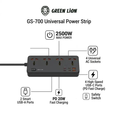 Green Lion GS-250 Power Socket 2500W – High-Power