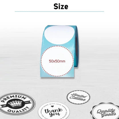 Circle Sticker Paper 500 Pcs – 50×50mm Durable Self-Adhesive