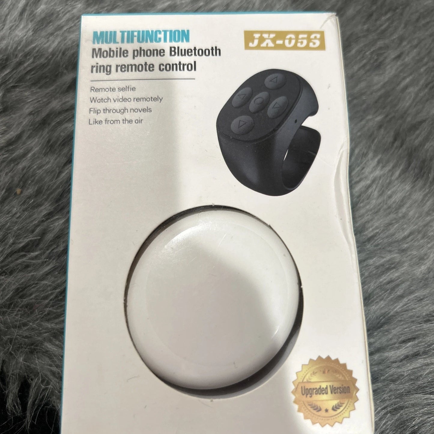 JX-053 Multifunction Bluetooth Ring Remote Control – Wireless Mobile Phone Page Turner, Camera Shutter, Selfie Controller