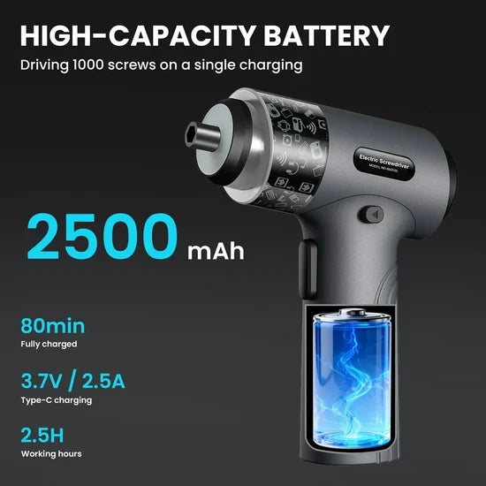 Anker Cordless Electric Screwdriver Set 882055 – Compact Rechargeable Screwdriver, Portable & Versatile