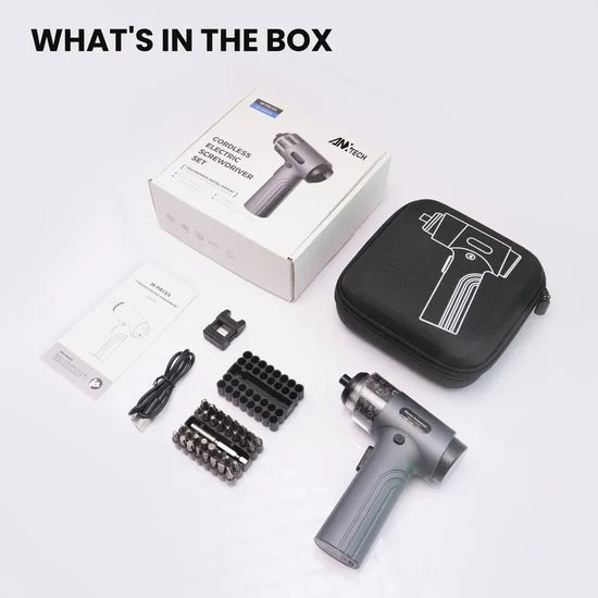 Anker Cordless Electric Screwdriver Set 882055 – Compact Rechargeable Screwdriver, Portable & Versatile